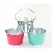 三和金属 カラーワイドバケツ7型(ターコイズ) 12個入 KWB-7T 1ケース(12個)（直送品）