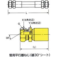 ブリヂストン 油圧ホース PA0708 C+C　660mm PA0708 x 660mm C+C 1本（直送品）