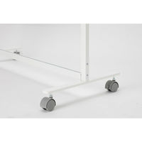 アスプルンド キャスター付 アクリルパーティション 幅800×奥行400×高さ1600mm 透明 279503 （飛沫防止・飛沫対策）1台（直送品）