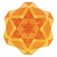 クラサワ 折り紙 ひかりとり紙 7.5×7.5cm だいだい P0201-2 1袋（500枚：100枚×5）