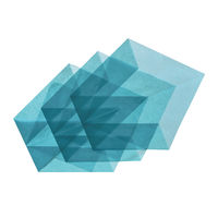 クラサワ 折り紙 ひかりとり紙 15×15cm みず P0202-5 1袋（250枚：50枚×5）