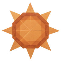 クラサワ 折り紙 ひかりとり紙 15×15cm だいだい P0202-2 1袋（250枚：50枚×5）