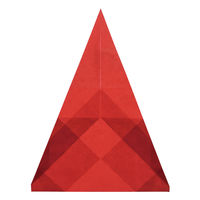 クラサワ 折り紙 ひかりとり紙 15×15cm あか P0202-1 1袋（250枚：50枚×5）