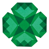 クラサワ 折り紙 ひかりとり紙 7.5×7.5cm みどり P0201-4 1袋（500枚：100枚×5）