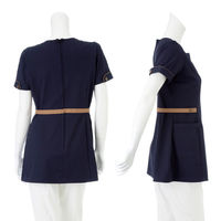 ナガイレーベン チュニック ネイビー+ベージュ EL LH-6312 1枚　白衣