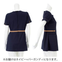 ナガイレーベン チュニック ネイビー+バーガンディ LL LH-6312 1枚　白衣