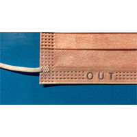 ファーストレイト フィット使いきりマスク124 ローズピンク 50枚 FR-124　使い捨て サージカル 不織布　1箱（50枚入）