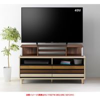 【軒先渡し】朝日木材加工 ちょい足しラック ダブル 幅1100×奥行290×高さ180mm ダークブラウン AS-110CTW-DB 1台（直送品）