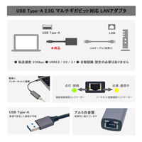 有線LAN アダプタ USB-A マルチギガビット 2.5G LANアダプタ VV-UARJG-DO Vodaview