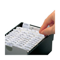 セキセイ　名刺ボックス　ブラック　CB-700（わけあり品）