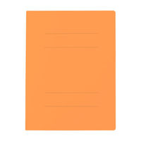 プラス　フラットファイル樹脂製とじ具　A4タテ　オレンジ　No.021N　10冊（わけあり品）