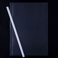 アスクル レール式クリアーホルダースリム ファイル A4タテ 約10枚とじ 白（ホワイト） PP製 1袋（10冊）  オリジナル（わけあり品）