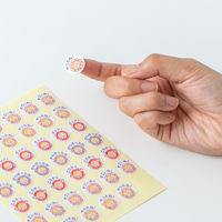 オキナ パリオシール はなまるシール ぼうや 直径17mm PS1191 1袋（210片）