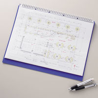 リヒトラブ クリヤーポケット 1組=10枚入 A3S 42穴 N-1478 1組