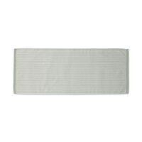 無印良品 やわらか薄手フェイスタオル（柄） ３４×８５ｃｍ グリーンストライプ  良品計画