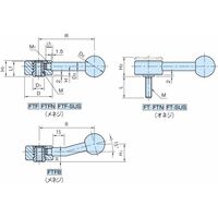 イマオコーポレーション フラットテンションレバー(オネジ) FT・FTN FTN10ー60 1個（直送品）