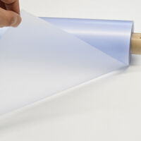 上村産業 防炎制電ビニールシート 梨地クリア 0.3mm厚×1370mm幅 pvc-na-030-1370-70 1枚（直送品）