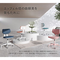 【軒先渡し】Netforce ネットフォース エヌウェルケア サンテ ナースチェア キャスター+固定脚 ハイタイプ レザー ピンク 1脚（直送品）