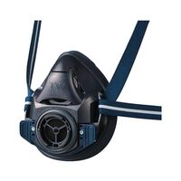 アズワン 防じん・防毒両検定マスク 半面形 Mサイズ 烏羽色(ブラック)エチレンオキシド用吸収缶セット 4-7328-10 1セット（直送品）