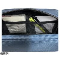 リーダーメディアテクノ ラウンドポーチ ブルーベージュ 6個セット T-RP-BB 1ケース(6個) 67-9358-93（直送品）