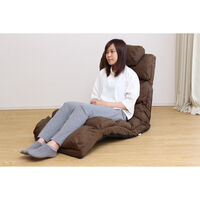 タック ふかふかリクライニング座椅子2 ダークブラウン TAN-122(DBR) 1脚（直送品）