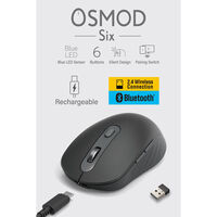 ワイヤレスマウス 静音 Bluetooth/無線2.4GHz 6ボタン 充電式 黒 M-MY35MBSABK エレコム 1個（直送品）