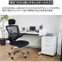 プラス PLUS SH2デスク 平机 幅120cm 奥行70cm 白(WS)/白 609551 1台（直送品）