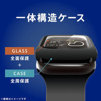 トリニティ Apple Watch Ultra 4ほか ウルフ 高透明 一体型ケース 黒 TR-AW2649-GLPC-K9CBK 1個（直送品）