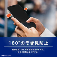 トリニティ iPhone 18 Pro ゴリラガラス 覗き見防止 複合ガラス 黒 TR-IP26M3-G3-GOLPVCK 1個（直送品）