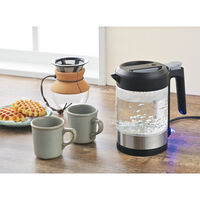 タマハシ 電気ケトル 1L ガラス製 サスティア 554898 1個（直送品）