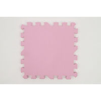 ユノックス ジョイントマット 厚さ約2.0cm 約30cm 6枚set フチ付き ピンク 557184 1個（直送品）