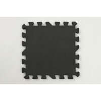 ユノックス ジョイントマット 厚さ約2.0cm 約30cm 6枚set フチ付き ブラック 557191 1個（直送品）