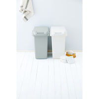 リス ゴミ箱 ワンハンドパッキンペール 45L パッキン付 グレー 557324 1個（直送品）