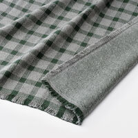 無印良品 綿フランネルブランケット ８０×１３０ｃｍ ダークグリーンチェック  良品計画