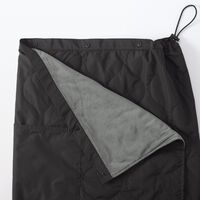 無印良品 収納ポケット付き３ＷＡＹブランケット ８０×１３０ｃｍ 黒  良品計画