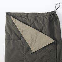 無印良品 収納ポケット付き３ＷＡＹブランケット ８０×１３０ｃｍ グリーン  良品計画