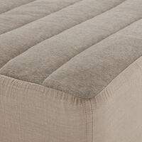 無印良品 両面使い　ベロア　敷パッド　ボックスシーツ型 Ｓ １００×２００ｃｍ×１８‐２８ｃｍ用　ライトブラウン  良品計画