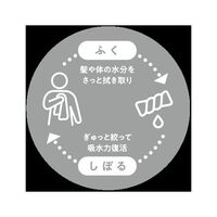 アイオン 全身水切り超吸水タオルカーキ 260-K 1個