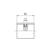 エスコ #40 ソケット(ACドレンパイプ用/アイボリー) EA471GH-40 1セット(10個)（直送品）