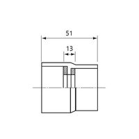 エスコ #25x#20 異径ソケット(ACドレンパイプ用/アイボリー) EA471GJ-1 1セット(10個)（直送品）