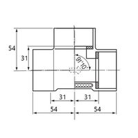 エスコ #30 チーズ(ACドレンパイプ用/アイボリー) EA471GD-30 1セット(10個)（直送品）