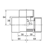 エスコ #40 チーズ(ACドレンパイプ用/アイボリー) EA471GD-40 1セット(5個)（直送品）