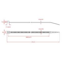 エスコ 203x 4.6mm 結束バンド(耐熱性/100本) EA475BC-200 1セット(200本:100本×2袋)（直送品）
