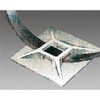 エスコ 21.8x21.8mm結束バンド用ベース(粘着付/100個) EA475EZ-23 1セット(400個:100個×4袋)（直送品）