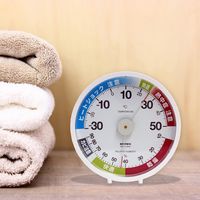 エンペックス気象計 脱衣室・トイレ用温・湿度計 TM-6311 1個