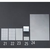 エスコ φ28mm 抗菌フィルム(丸ボタン用/8枚) EA911AN-22 1セット(80枚:8枚×10パック)（直送品）