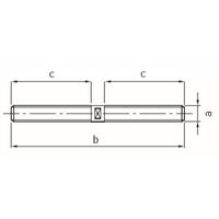 エスコ M 5 両ねじボルト(右ねじ・左ねじ/ステンレス) EA949HH-62 1セット(10個)（直送品）