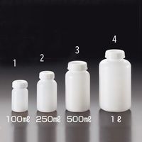 エスコ φ 51x 93mm/ 100ml 広口ポリ容器(5本) EA508CE-1 1セット(20本:5本×4パック)（直送品）