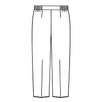 KAZEN レディススラックス 医療白衣 ネイビー 5L 163-28（直送品）