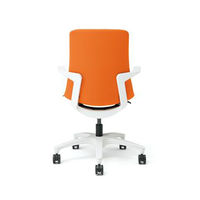 【設置込】イトーキ　モーブ　オフィスチェア　樹脂脚　ブラウンフレーム　肘付　ブラウン　KF-615GB-K1K1K2　1脚（直送品）